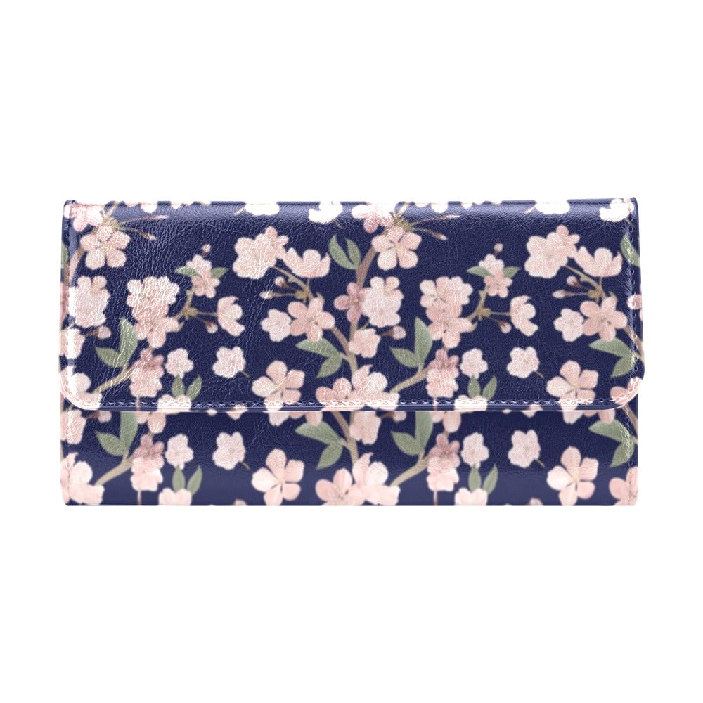 Sakura Print Design LKS301 Women's Trifold Wallet