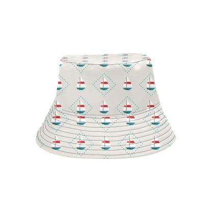 Sailboat Print Design LKS301 Unisex Bucket Hat