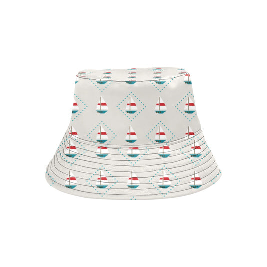 Sailboat Print Design LKS301 Unisex Bucket Hat