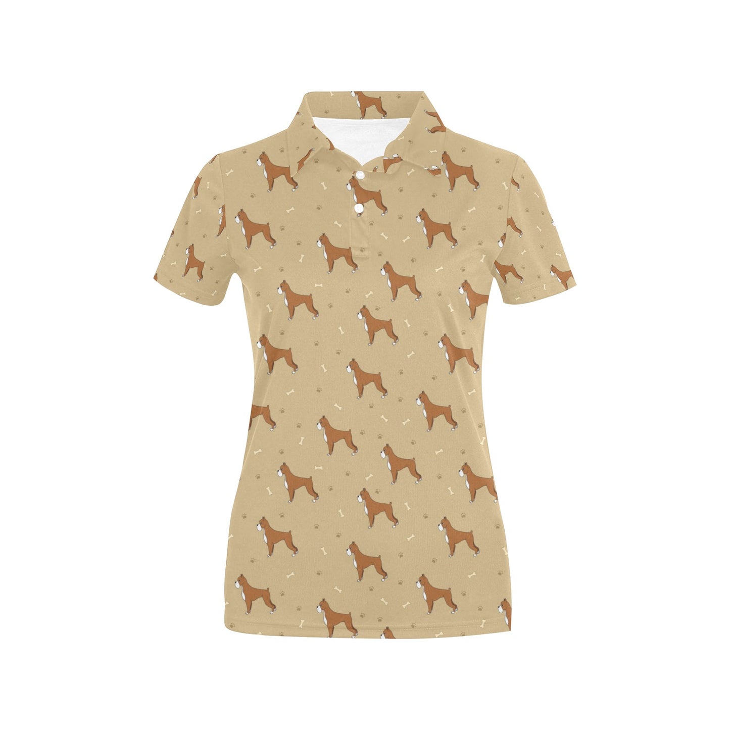 Boxers Pattern Print Design 02 Women's Polo Shirt