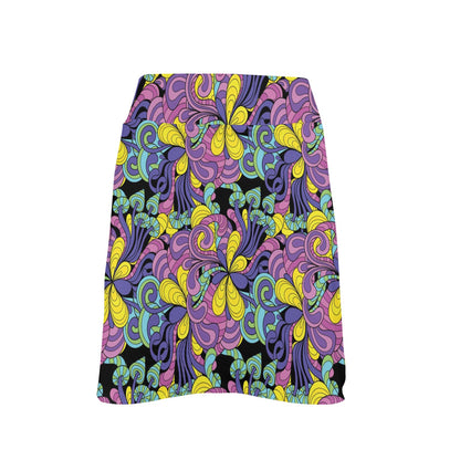Trippy Print Design LKS305 17" Golf & Pickleball Skort with Pockets