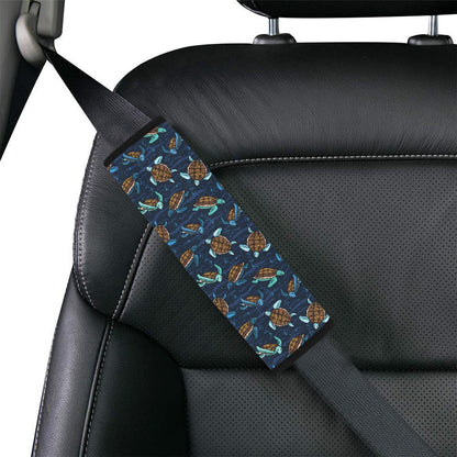 Sea Turtle Print Design LKS3011 Car Seat Belt Cover