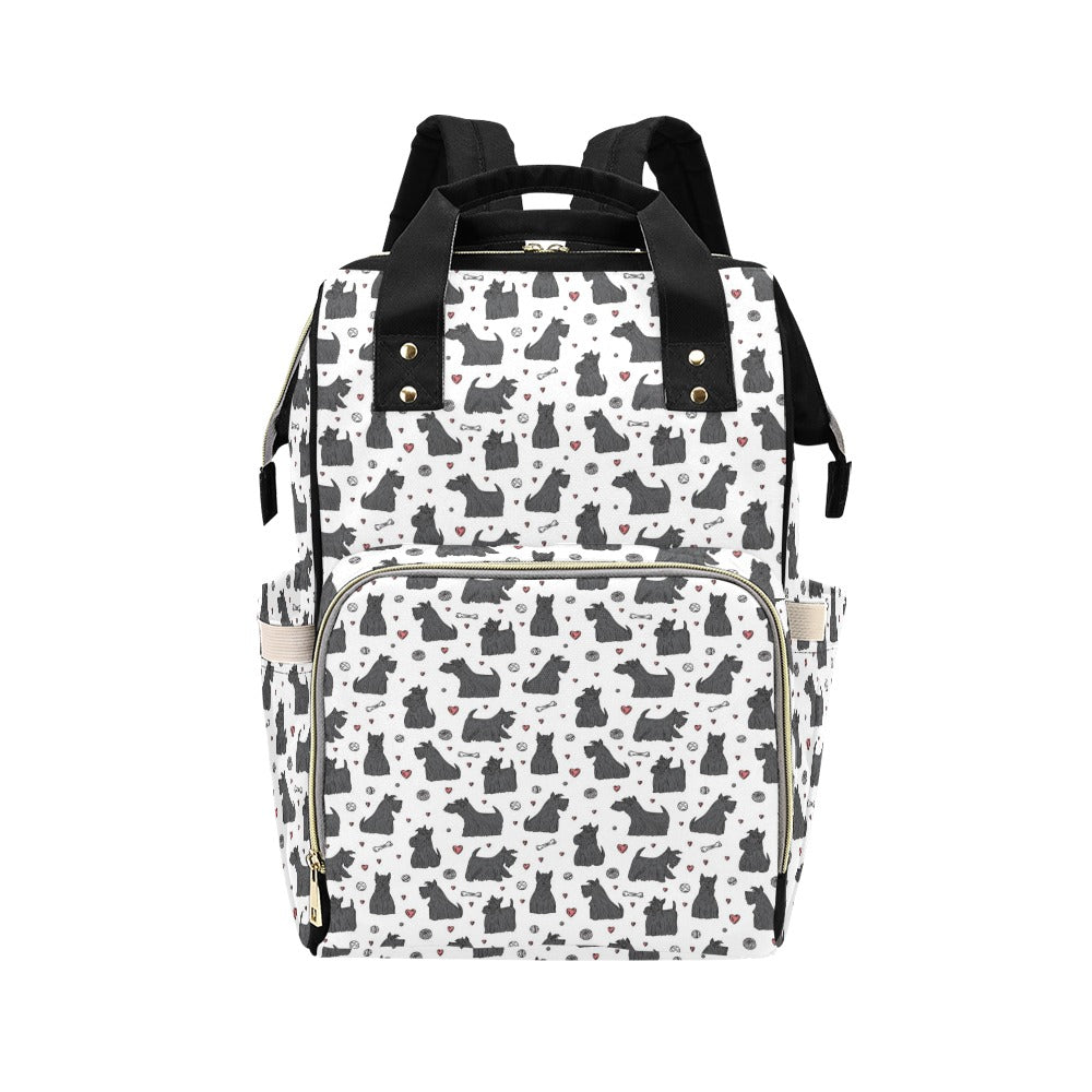 Scottish Terriers Print Design LKS3015 Diaper Bag Backpack