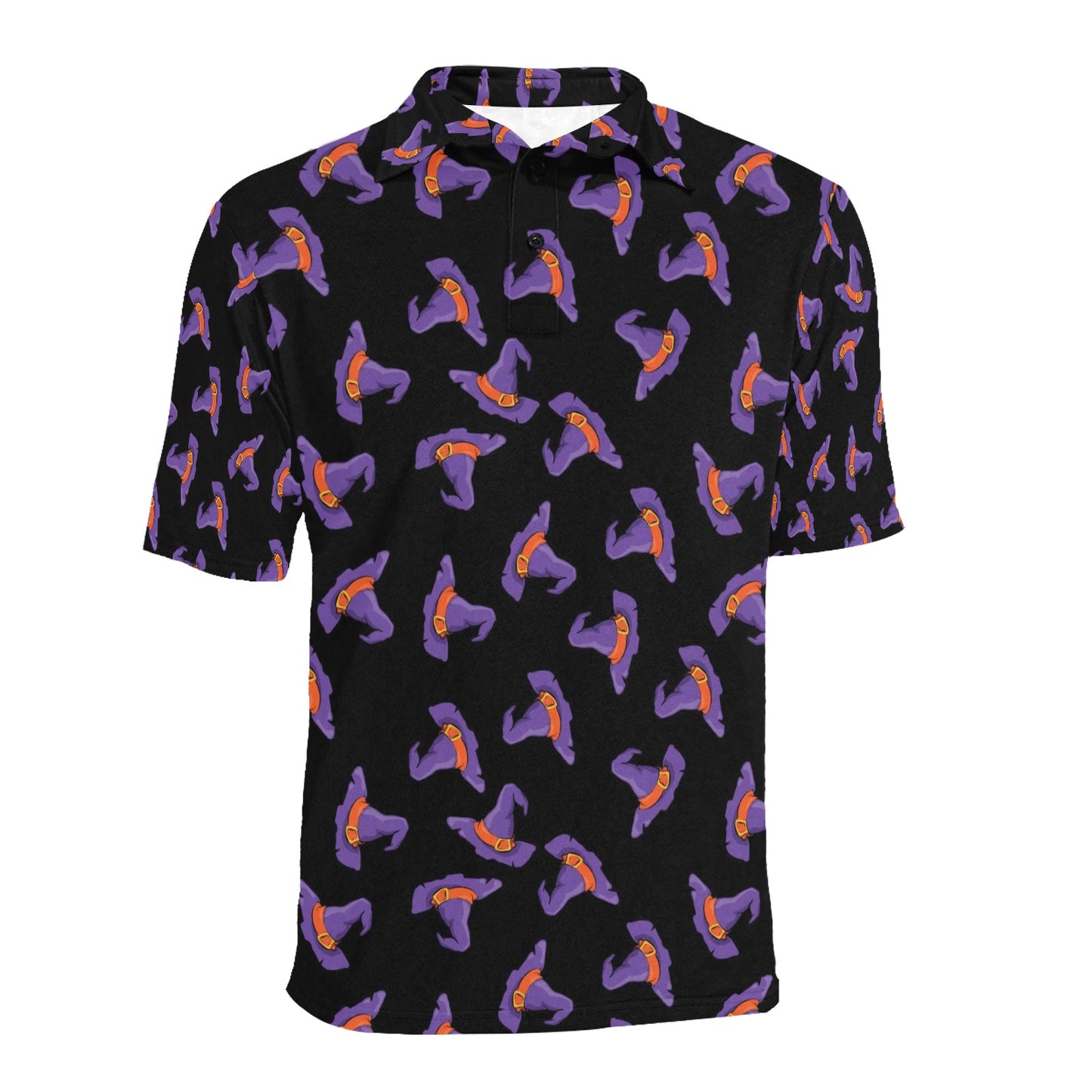 Witch Hat Print Design LKS304 Men Polo Shirt