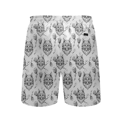 Tribal Pattern Print Design LKS306 Men's Swim Trunks Beach Shorts