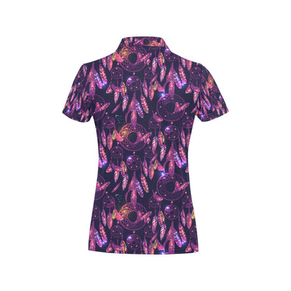 Dream catcher neon Women's Polo Shirt
