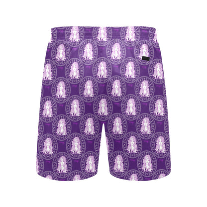 Virgo Print Design LKS301 Men's Swim Trunks Beach Shorts