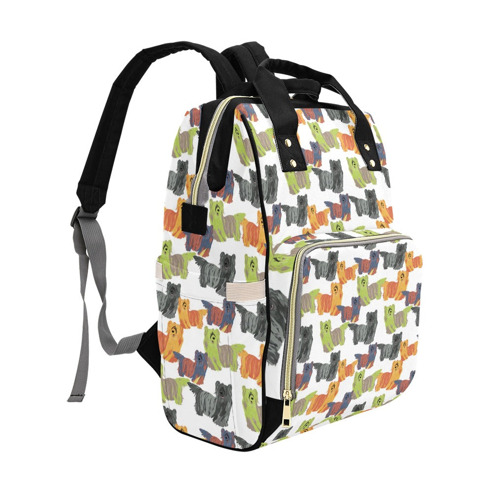 Skye Terriers Print Design LKS301 Diaper Bag Backpack