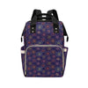 Firework Flower Style Print Design LKS302 Diaper Bag Backpack