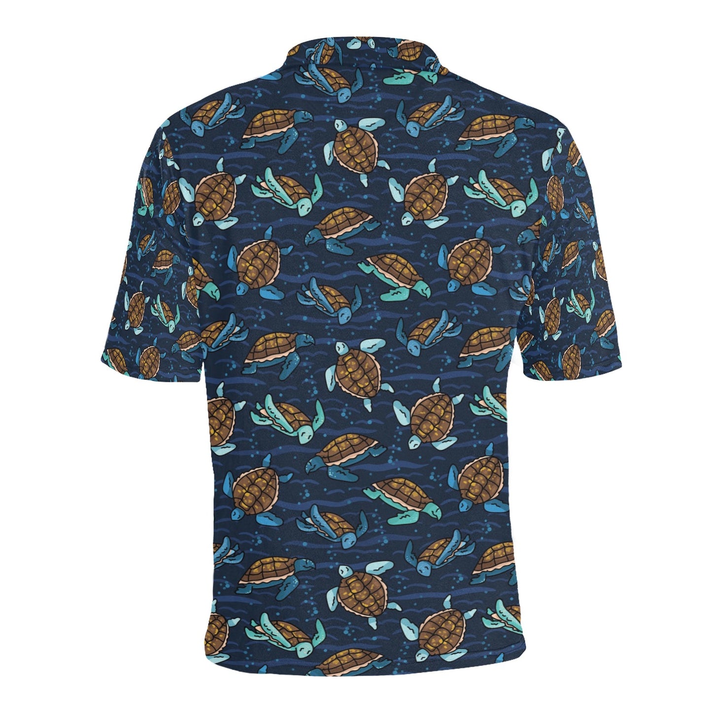 Sea Turtle Print Design LKS3011 Men Polo Shirt