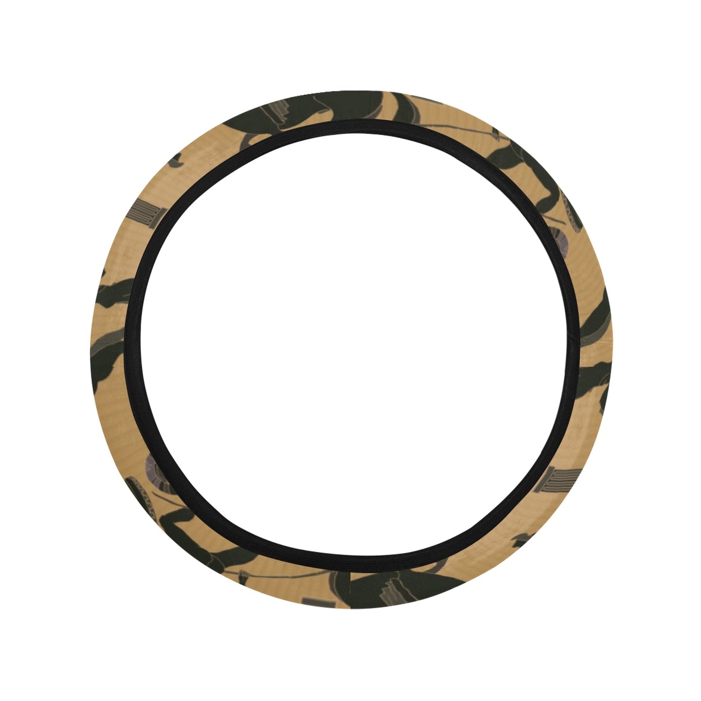 Ancient Greek Statue Print Design LKS304 Steering Wheel Cover with Elastic Edge