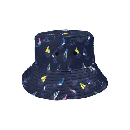 Sailboat Print Design LKS305 Unisex Bucket Hat