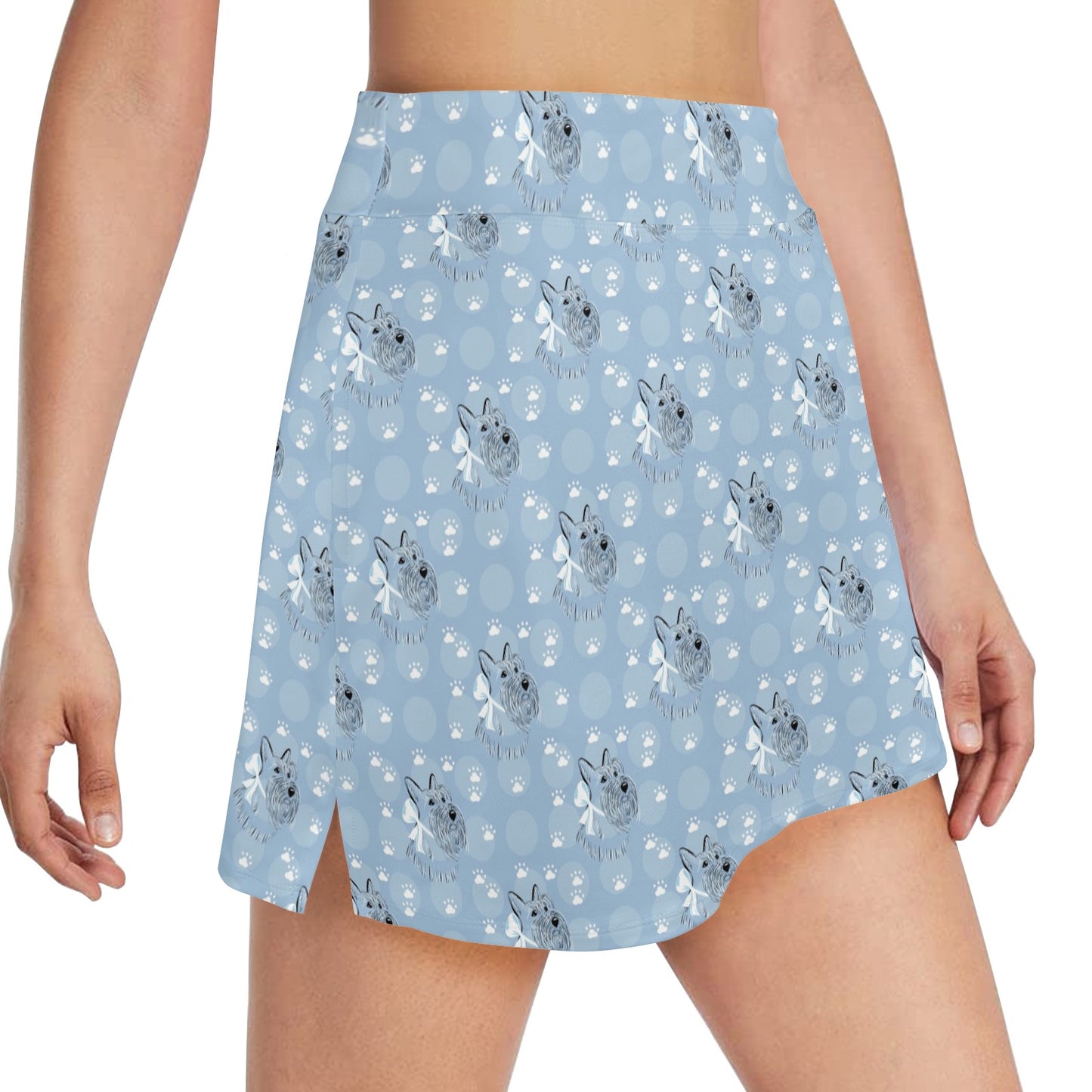 Scottish Terriers Print Design LKS308 17" Golf & Pickleball Skort with Pockets