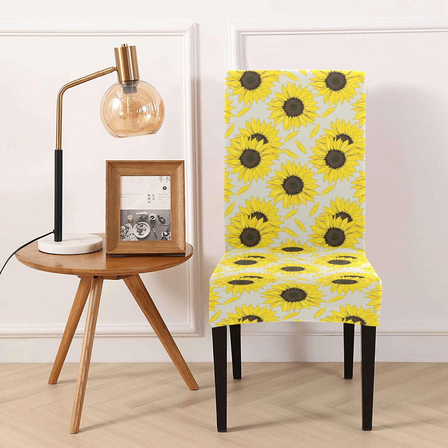 Sunflower Print Design LKS309 Dining Chair Slipcover