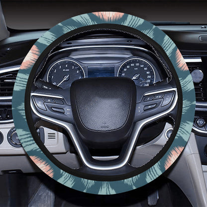 Ikat Print Design LKS402 Steering Wheel Cover with Elastic Edge