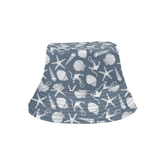 Seashell Print Design LKS306 Unisex Bucket Hat