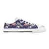 Sea Turtle With Jelly Fish Print Design LKS301 Women's White Low Top Shoes