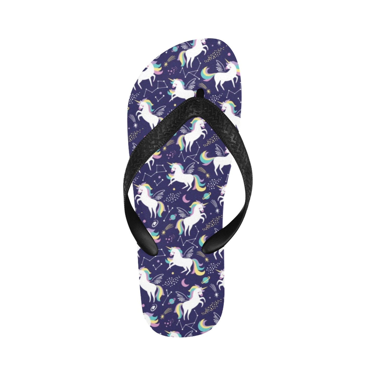 Unicorn Print Design LKS305 Flip Flops