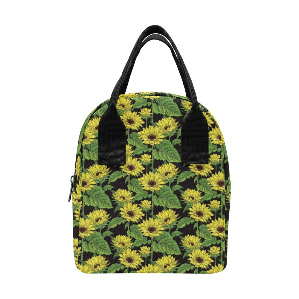 Sunflower Print Design LKS3010 Insulated Lunch Bag
