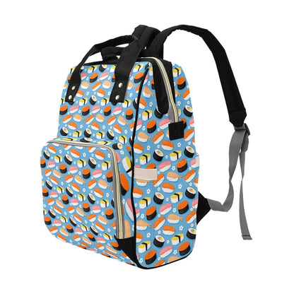 Sushi Print Design LKS304 Diaper Bag Backpack