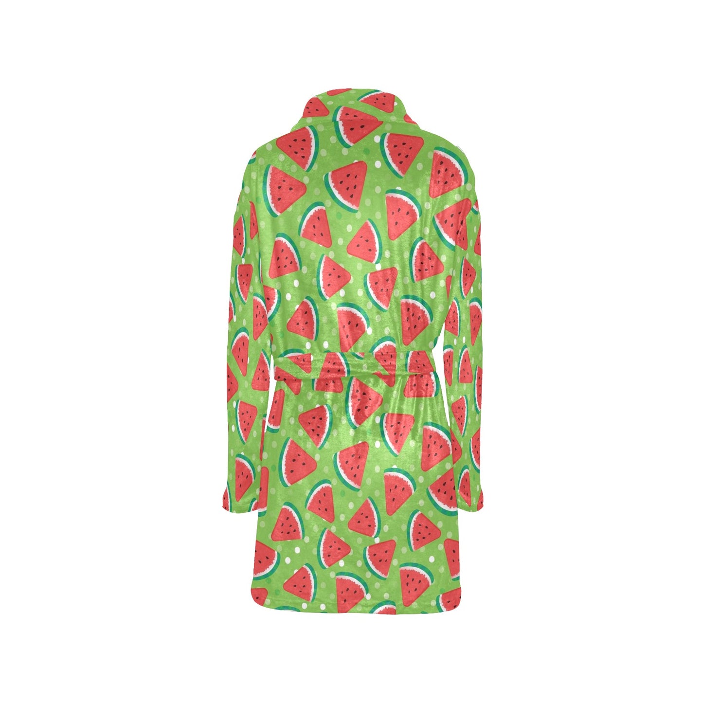 Watermelon Pattern Print Design WM05 Women's Fleece Robe