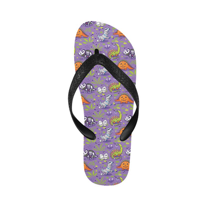 Zombie Dinosaur Print Design LKS302 Flip Flops