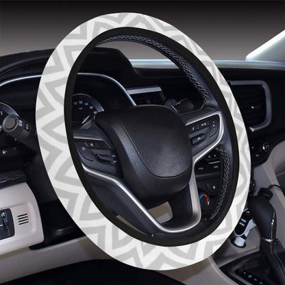 Chevron Print Design LKS401 Steering Wheel Cover with Elastic Edge