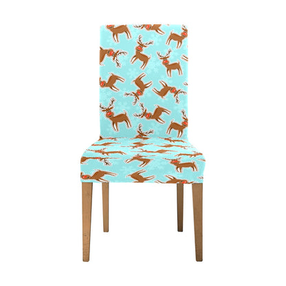 Reindeer Print Design LKS403 Dining Chair Slipcover