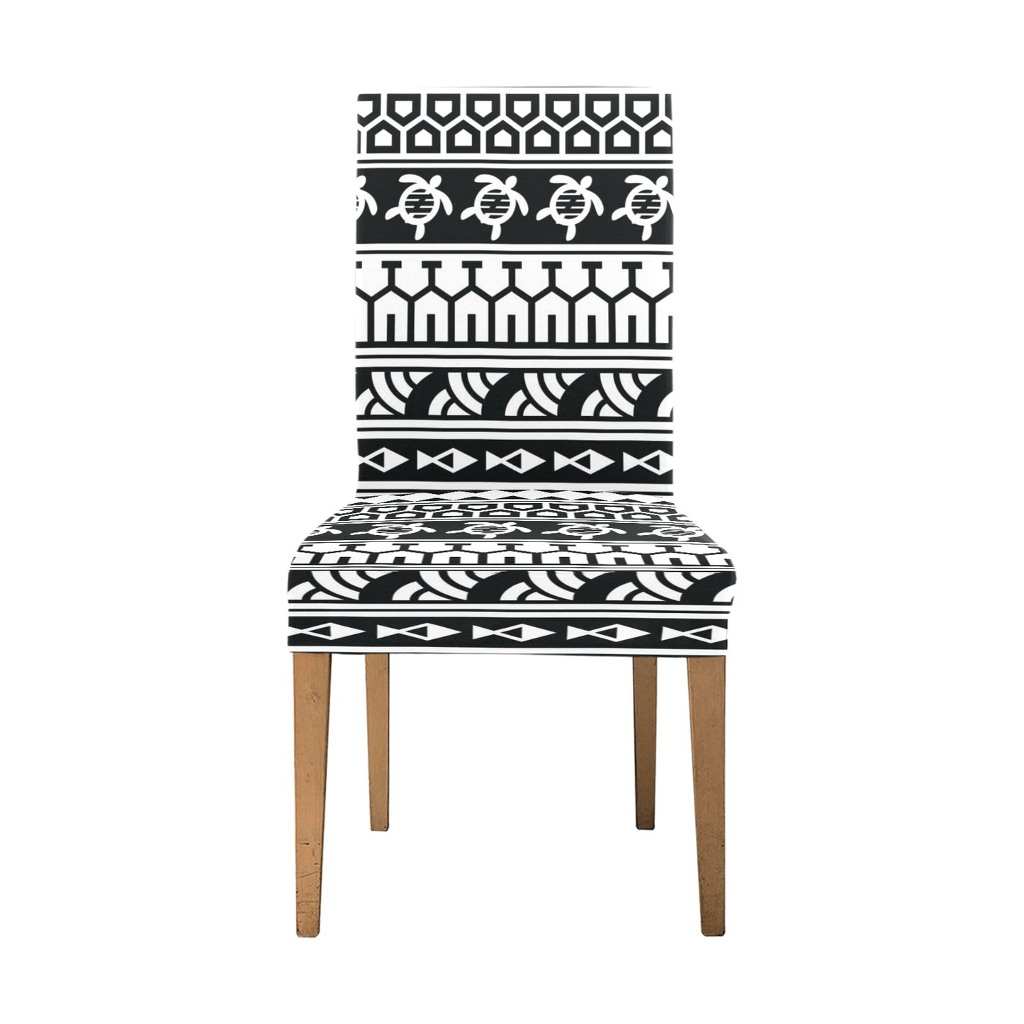 Samoan Pattern Print Design LKS303 Dining Chair Slipcover