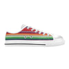 Serape Print Design LKS304 Women's White Low Top Shoes