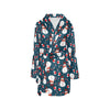 Snowman Print Design LKS301 Women's Fleece Robe