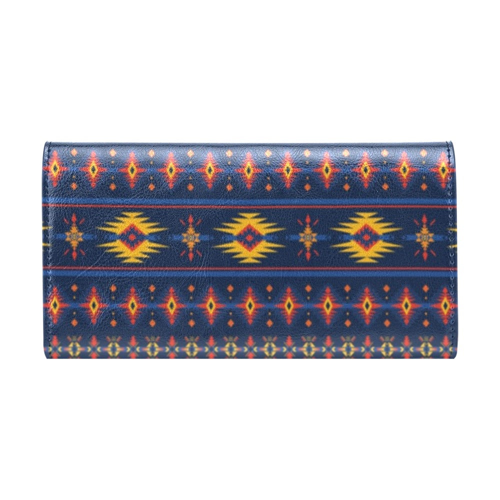 Southwest Pattern Print Design LKS306 Women's Trifold Wallet