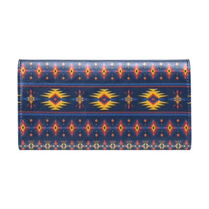 Southwest Pattern Print Design LKS306 Women's Trifold Wallet