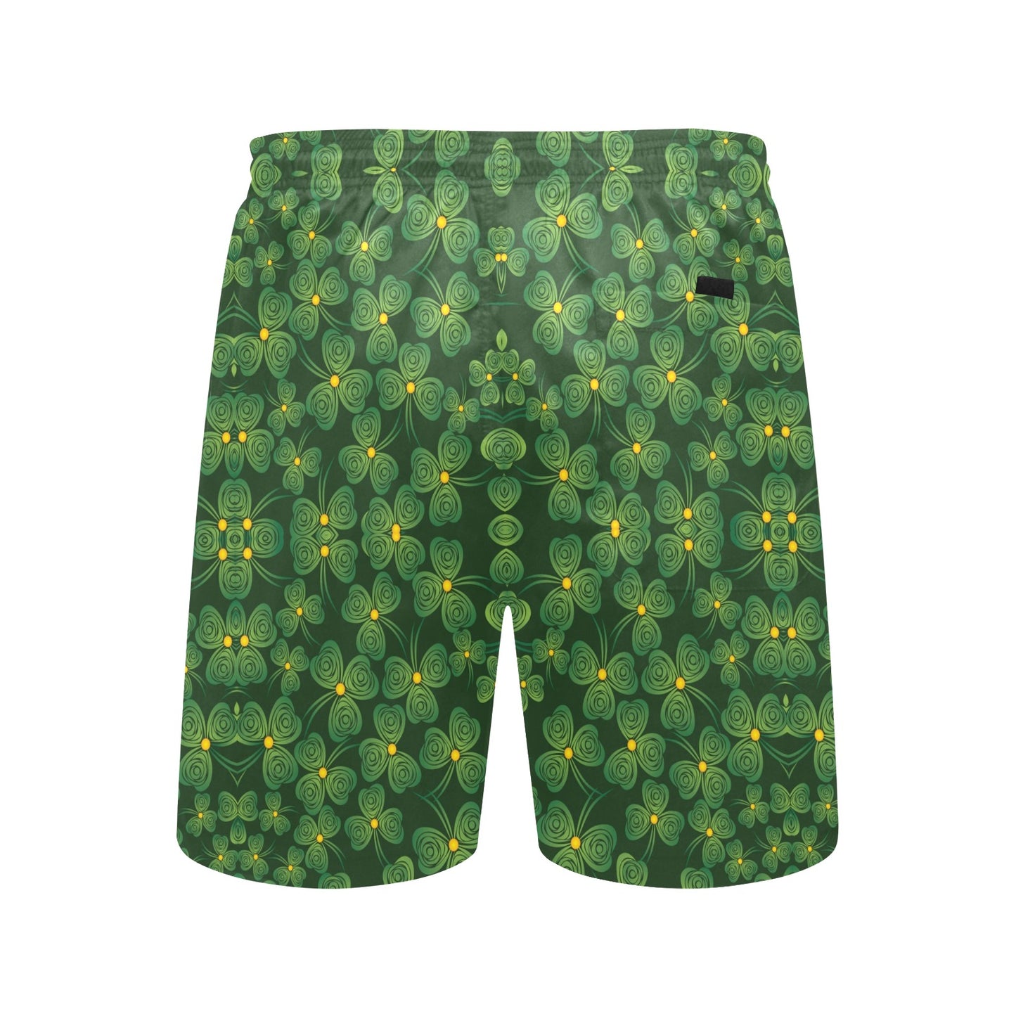 Shamrock Pattern Men's Swim Trunks Beach Shorts