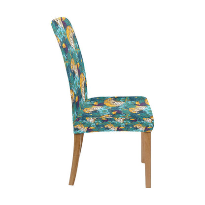 Tiger Tropical Print Design LKS301 Dining Chair Slipcover