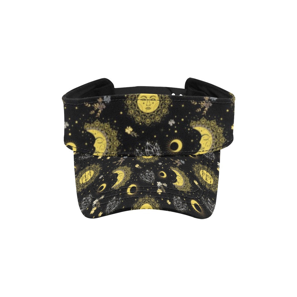 Sun Moon Print Design LKS301 Unisex Sun Visor
