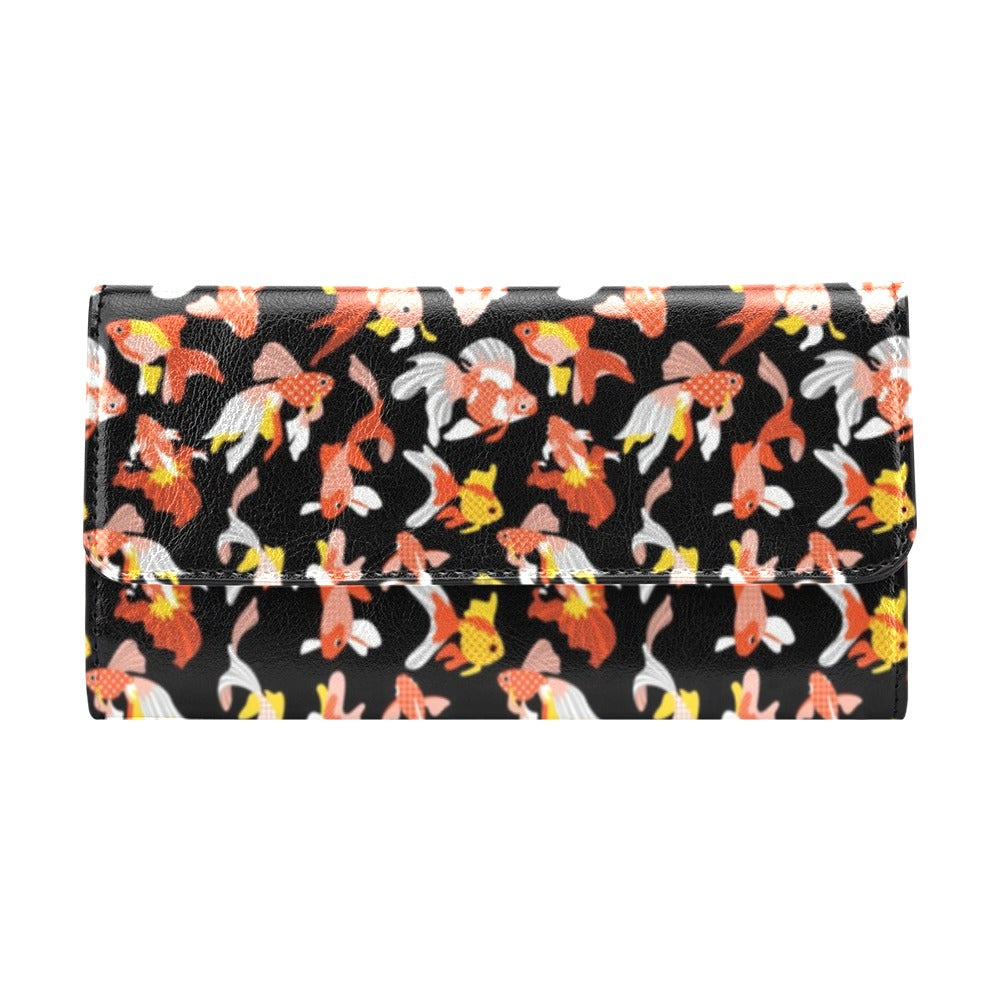 Goldfish Print Design LKS401 Women's Trifold Wallet