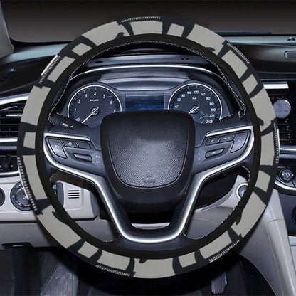 Piano Print Design LKS404 Steering Wheel Cover with Elastic Edge