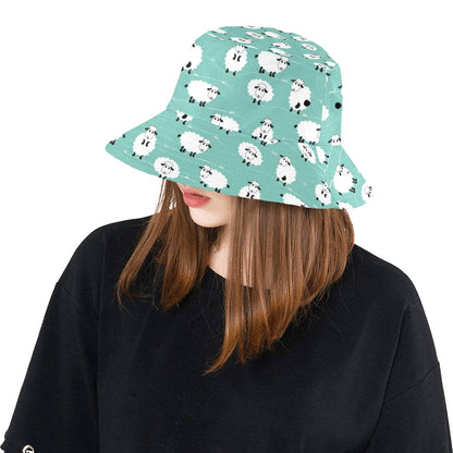 Sheep Print Design LKS404 Unisex Bucket Hat