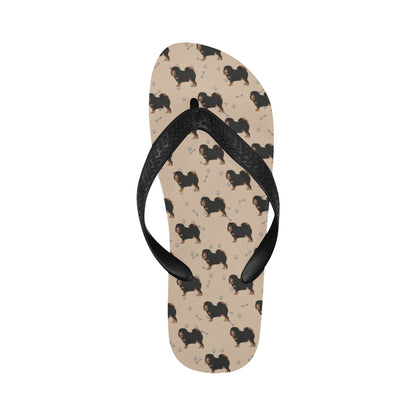 Tibetan Mastiffs Print Design LKS301 Flip Flops