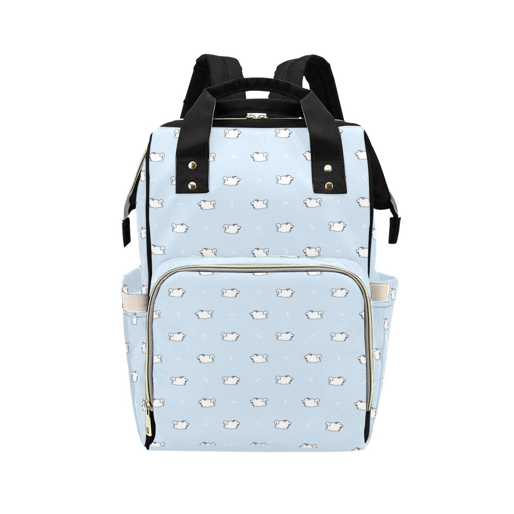 Samoyeds Print Design LKS302 Diaper Bag Backpack