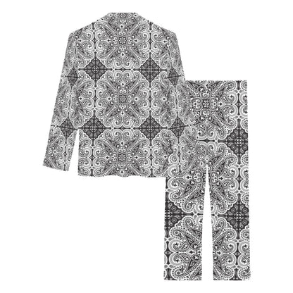 Bandana Print Design LKS309 Women's Long Pajama Set