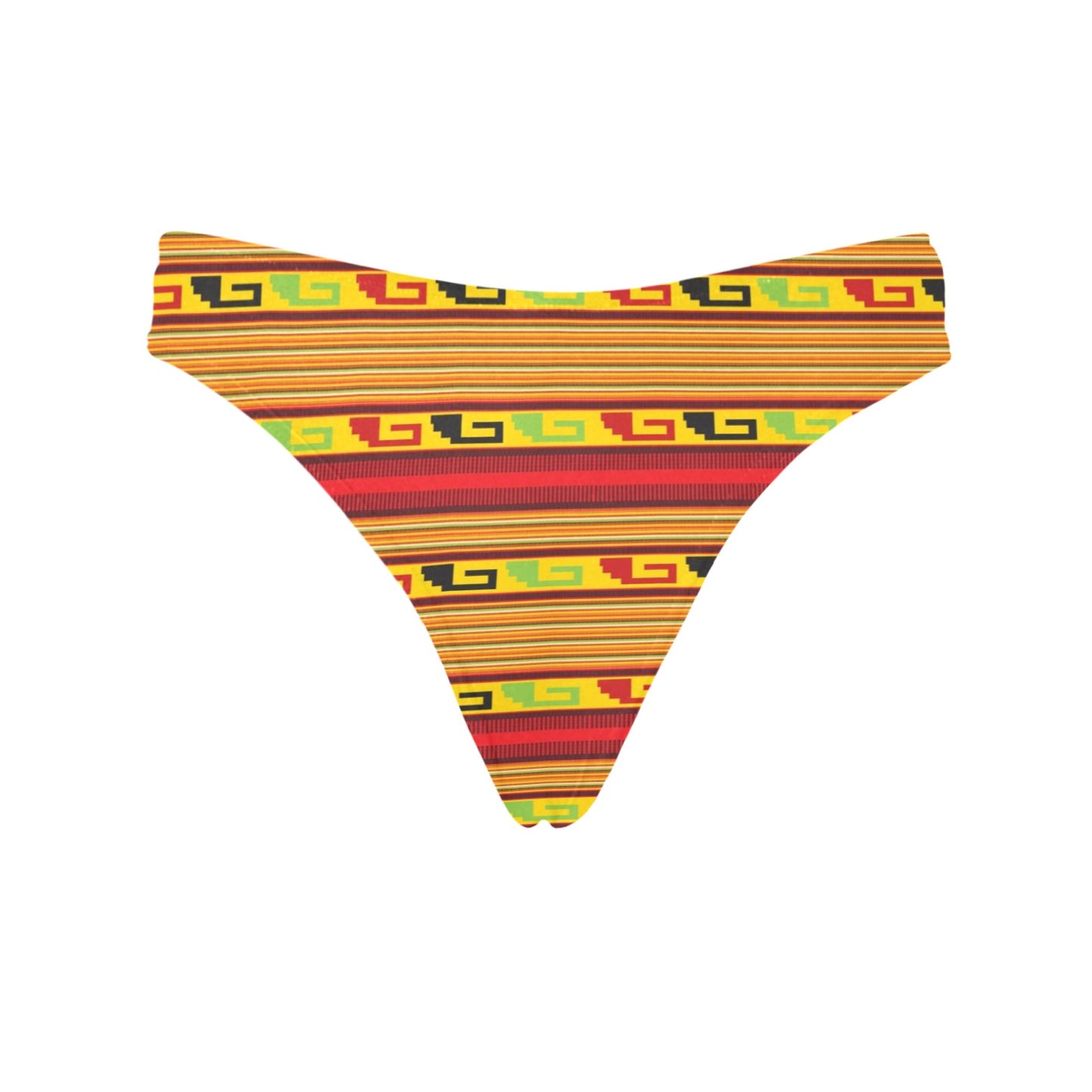 Mexican Blanket Ornament Print Pattern Women's Thongs