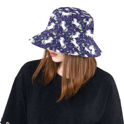 Unicorn Print Design LKS305 Unisex Bucket Hat