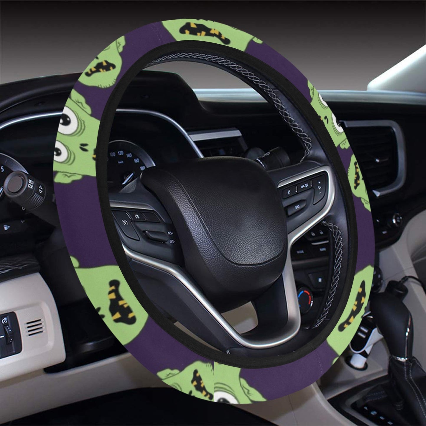 Zombie Print Design LKS303 Steering Wheel Cover with Elastic Edge