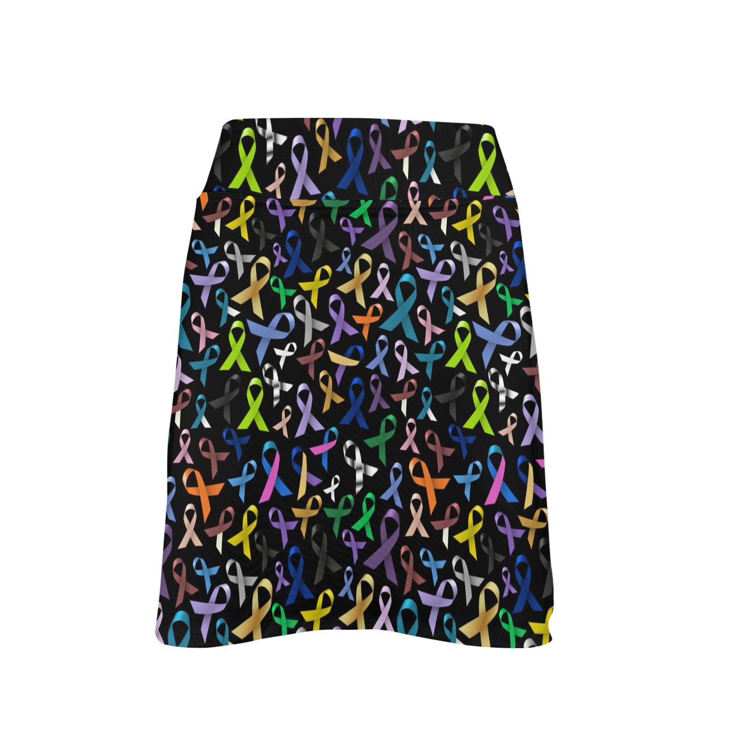 Breast Cancer Awareness Colorful Print 17" Golf & Pickleball Skort with Pockets