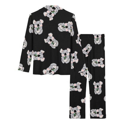 Koala Pattern Print Design 05 Women's Long Pajama Set