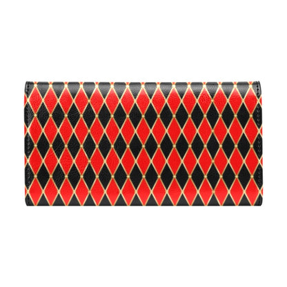 Harlequin Print Design LKS401 Women's Trifold Wallet