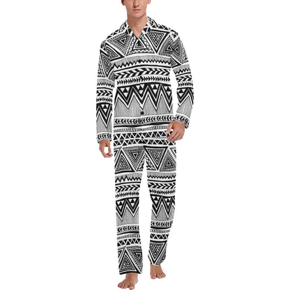 Draw Tribal Aztec Men's Long Pajama Set