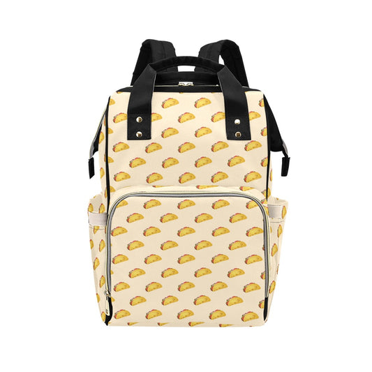 Taco Print Design LKS302 Diaper Bag Backpack